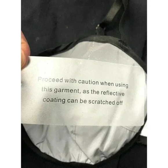 NWT Hot & Delicious Reflective Bra Top Large Gray Black Women's - Picture 7 of 13